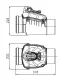 Rückstauverschlüsse ZB-125 - Technische Zeichnung