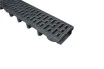 Entwässerungsrinnen PVC 6.3cm A-15 Kunststoff Stegrost - Zoom 1