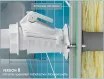 Rückstauverschluss ø 50 Version B für senkrechte Montage - weiß -  Schema